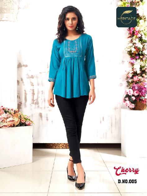 Heritage Cherry Rayon Ladies Top Collection